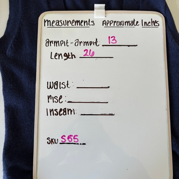 Urban Behavior Women's Size XS Sweater Vest Navy Knit Preppy Academia Officewear - Picture 7 of 8